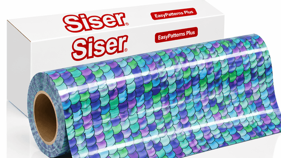 Siser Media Mermaid Scales Teal / 5yd Siser EasyPatterns Plus 12" Vinyl