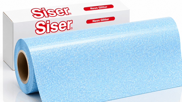 Siser Media Neon Blue / 12" / 5yd Siser Glitter White and Neon Vinyl