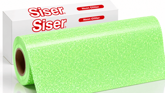 Siser Media Neon Green / 12" / 5yd Siser Glitter White and Neon Vinyl