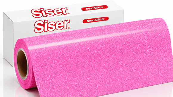 Siser Media Neon Pink / 12" / 5yd Siser Glitter White and Neon Vinyl