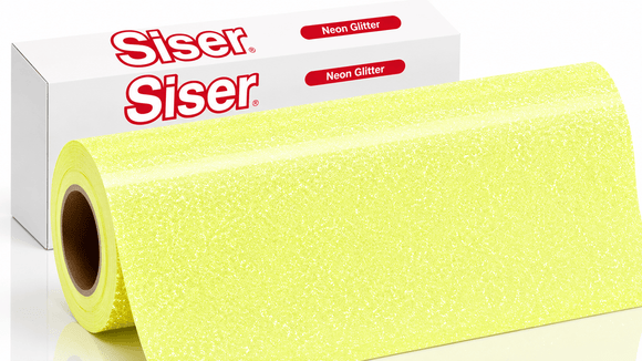 Siser Media Neon Yellow / 12" / 5yd Siser Glitter White and Neon Vinyl