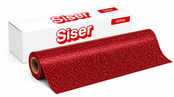 Siser Media Red / 12" / 5yd Siser GLITTER Vinyl