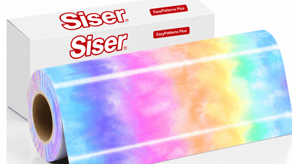 Siser Media Watercolor Rainbow / 5yd Siser EasyPatterns Plus 12" Vinyl
