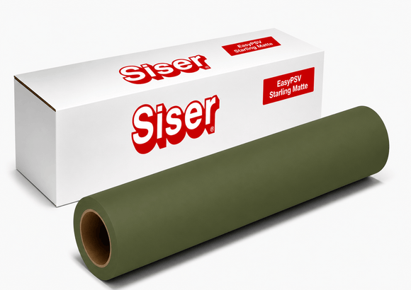 Siser PSV Green Olive / 12" / 10yd Siser EasyPSV Starling Matte