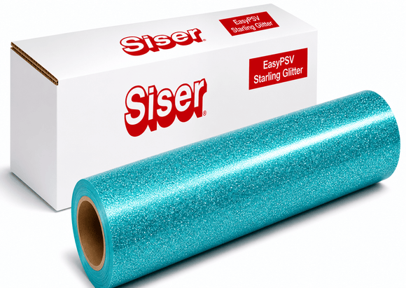 Siser PSV Sparkling Aqua / 12" / 25yd Siser EasyPSV Glitter