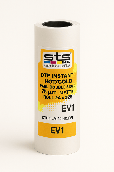 STS DTF Film 13" x 325ft EV1 Film DTF Film Instant Hot & Cold Peel EV1 | Double Sided Matte