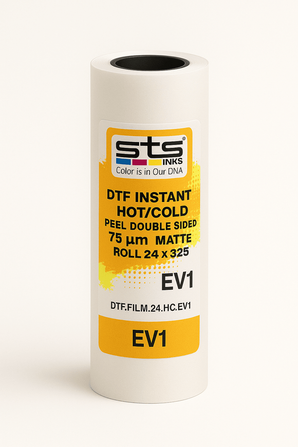 STS DTF Film 13" x 325ft EV1 Film DTF Film Instant Hot & Cold Peel EV1 | Double Sided Matte