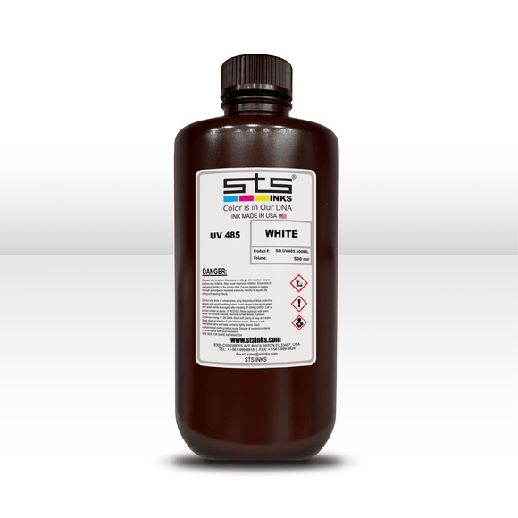 STS Ink White STS UV 485 Ink 500ML Bottle