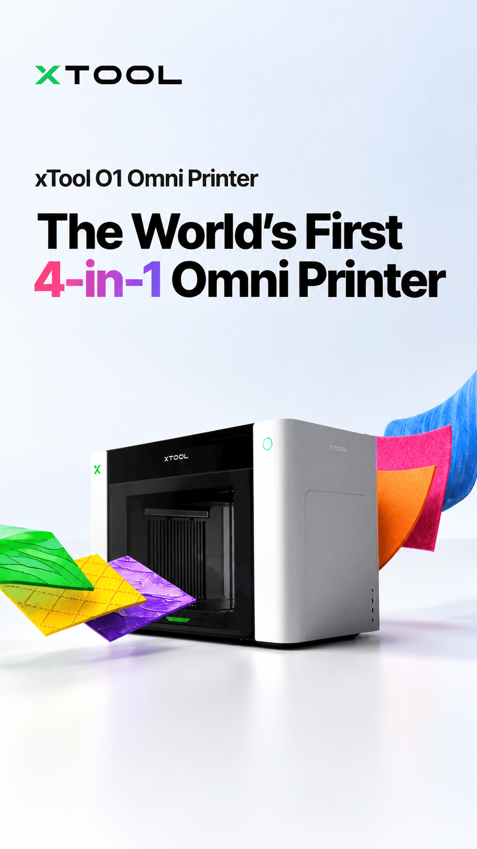 Xtool o1 omni printer in action