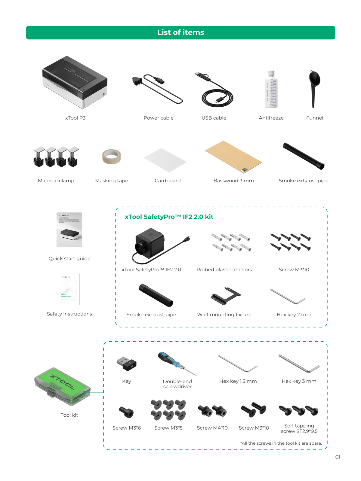 What’s Included with the xTool P3
