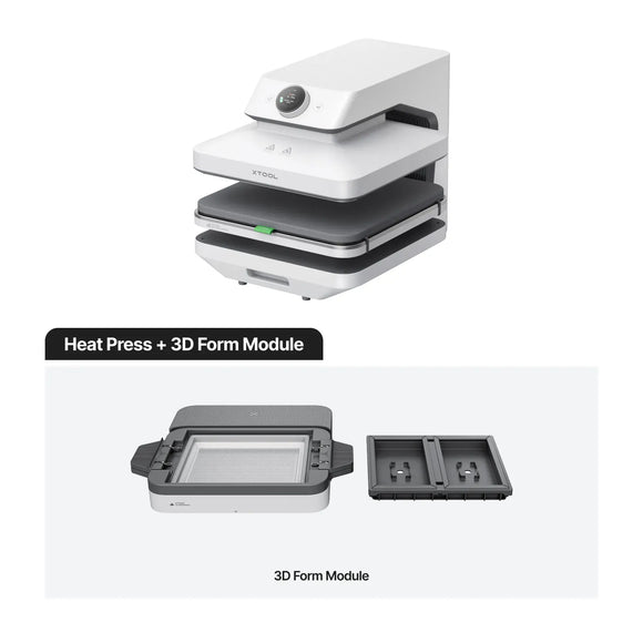 xTool DTF Equipment Heat Press + 3D Form Module xTool WonderPress 3-in-1 Heat Press System | 3D Forming + DTF Curing Oven