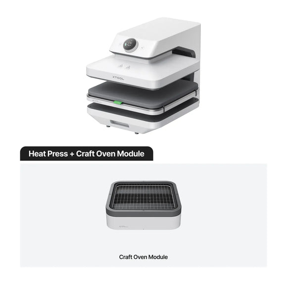 xTool DTF Equipment Heat Press + Craft Oven Module xTool WonderPress 3-in-1 Heat Press System | 3D Forming + DTF Curing Oven