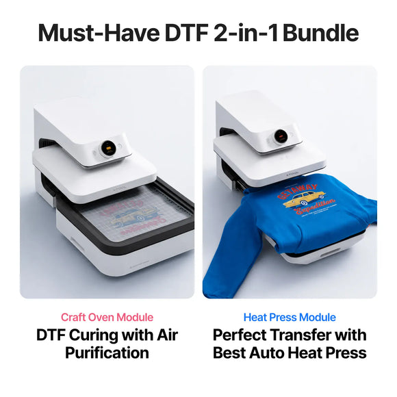 xTool DTF Equipment xTool WonderPress 3-in-1 Heat Press System | 3D Forming + DTF Curing Oven