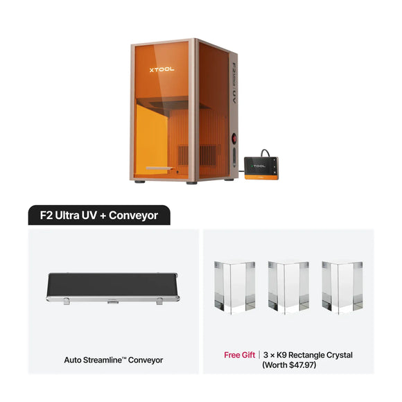 xTool Laser Engraver xTool F2 Ultra UV + Conveyor xTool F2 Ultra UV 5W UV Laser Engraver