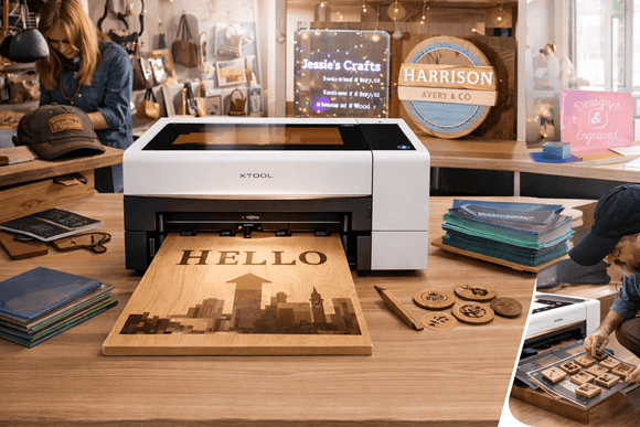 xTool Laser Engraver xTool P2S 55W Desktop CO₂ Laser Cutter