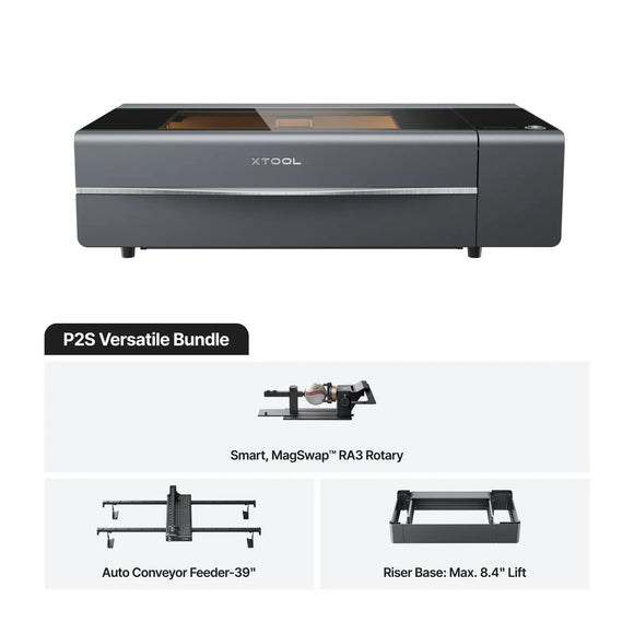 xTool Laser Engraver xTool P2S Versatile Bundle xTool P2S 55W Desktop CO₂ Laser Cutter