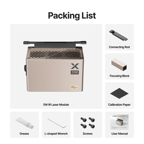 xTool Laser Engraver xTool P3 5W IR Laser Module