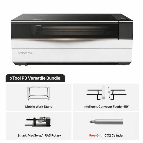 xTool Laser Engraver xTool P3 Versatile Bundle xTool P3 80w Co2 Laser Cutter