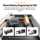 xTool Laser Engraver xTool RA3 Lite Rotary Attachment for M2