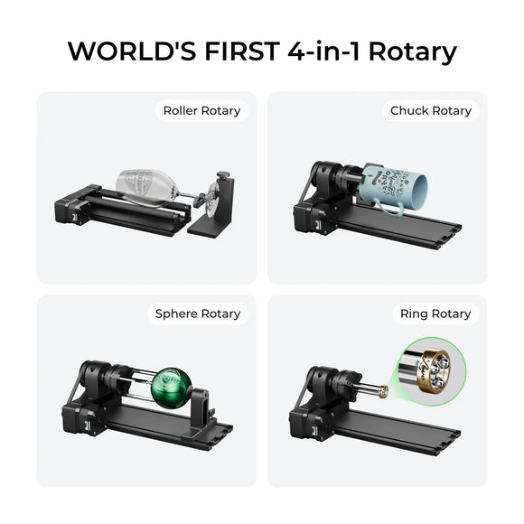xTool Laser Engraver xTool Rotary RA2 Pro 4-in-1 for S1, F1, F1 Ultra, P2, M1 Ultra
