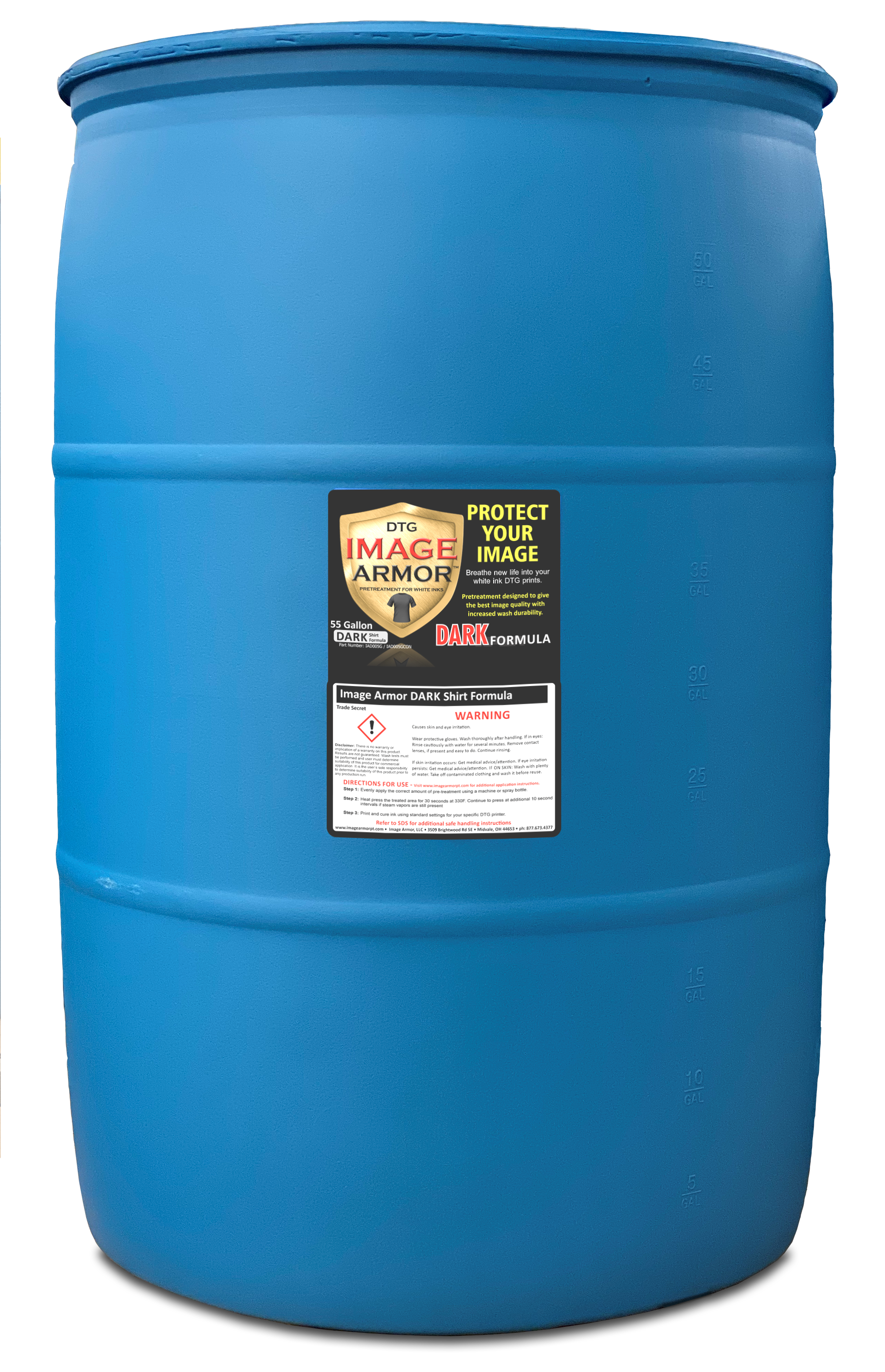 Image Armor Dark Shirt Pretreatment 55 Gallon Drum