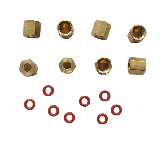 Anajet Parts Anajet mPower Brass Fitting and O-ring 8pc Set