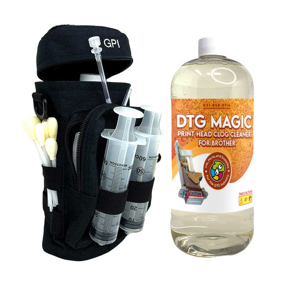 GPI Supplies DTG Cleaning Field Kit DTG MAGIC Clog Cleaner for BROTHER Print Heads