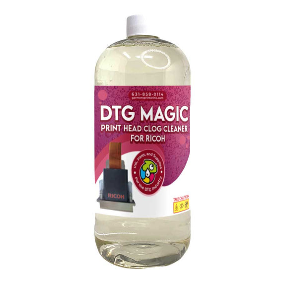 GPI Supplies DTG Cleaning Liter DTG MAGIC Clog Cleaner for RICOH Print Heads