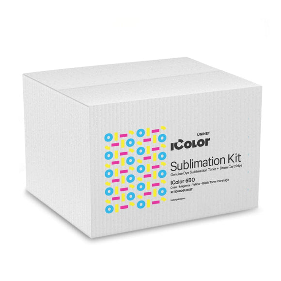iColor Ink Toner and Drum Set / CMYK Sublimation Toner and Drums for iColor 650