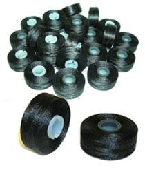 Madeira Bobbins Black Fil-Tec Magna-Glide Sideless Magnetic Bobbin L 100/Box