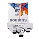 Madeira Bobbins Black Madeira ELITE Paper Sided Bobbins 144/Box White or Black