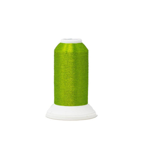 Madeira Thread Cone (2700 yd) Malachite 4252 #40 Weight Madeira Polyester Metallic Thread