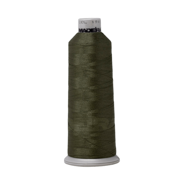 Madeira Thread Cone (5500 yd) Army Green 1969 #40 Weight Madeira Polyneon Thread