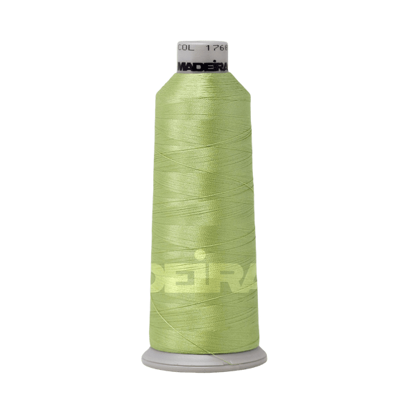 Madeira Thread Cone (5500 yd) Bamboo Green 1768 #40 Weight Madeira Polyneon Thread