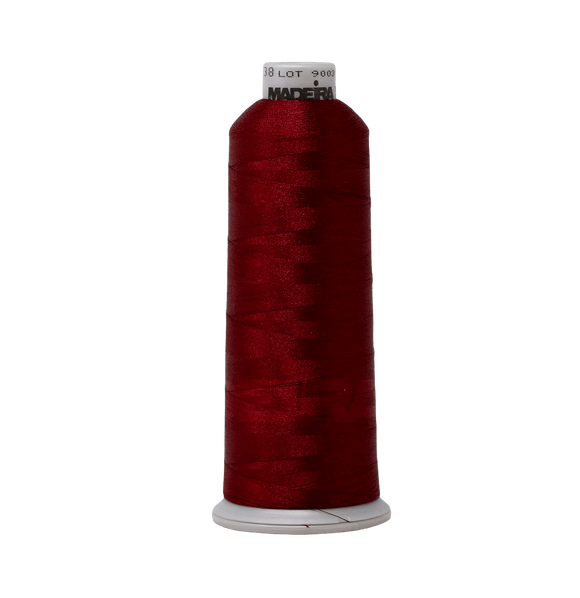 Madeira Thread Cone (5500 yd) Barn Red 1638 #40 Weight Madeira Polyneon Thread