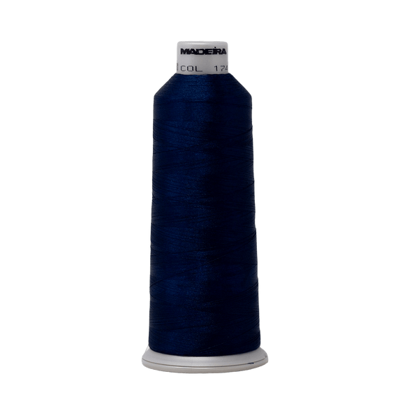 Madeira Thread Cone (5500 yd) Blue Ink 1742 #40 Weight Madeira Polyneon Thread