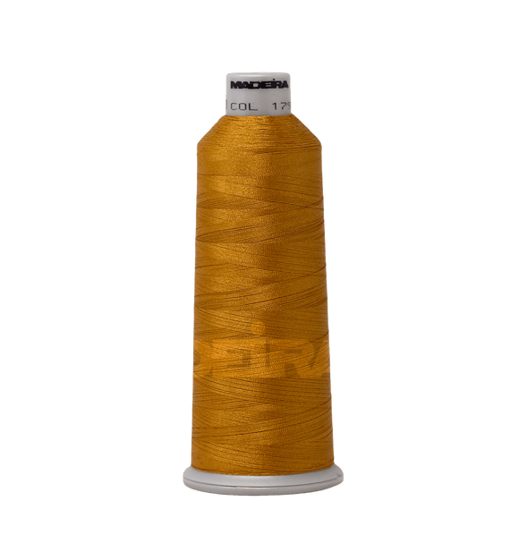 Madeira Thread Cone (5500 yd) Brass 1791 #40 Weight Madeira Polyneon Thread