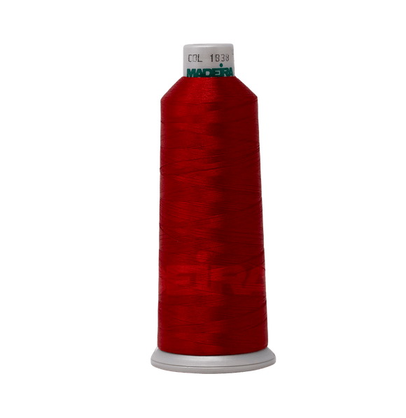 Madeira Thread Cone (5500 yd) Brick 1838 #40 Weight Madeira Polyneon Thread