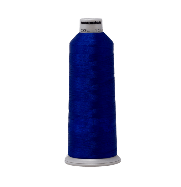 Madeira Thread Cone (5500 yd) Brilliant Blue 1566 #40 Weight Madeira Polyneon Thread