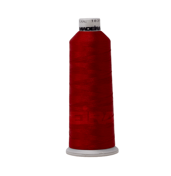Madeira Thread Cone (5500 yd) Christmas Red 1839 #40 Weight Madeira Polyneon Thread