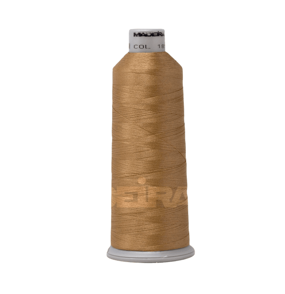 Madeira Thread Cone (5500 yd) Coffee with Cream 1855 #40 Weight Madeira Polyneon Thread