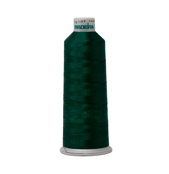 Madeira Thread Cone (5500 yd) Dark Amazon 1979 #40 Weight Madeira Polyneon Thread