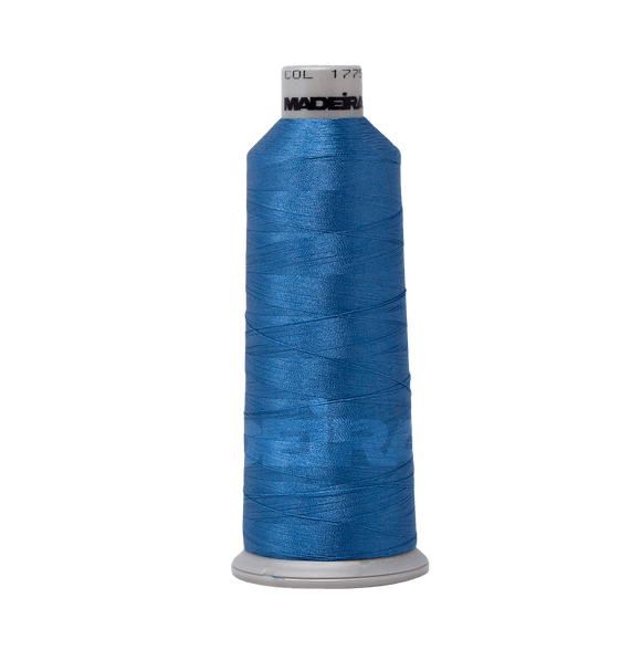 Madeira Thread Cone (5500 yd) Dark Federal Blue 1775  #40 Weight Madeira Polyneon Thread