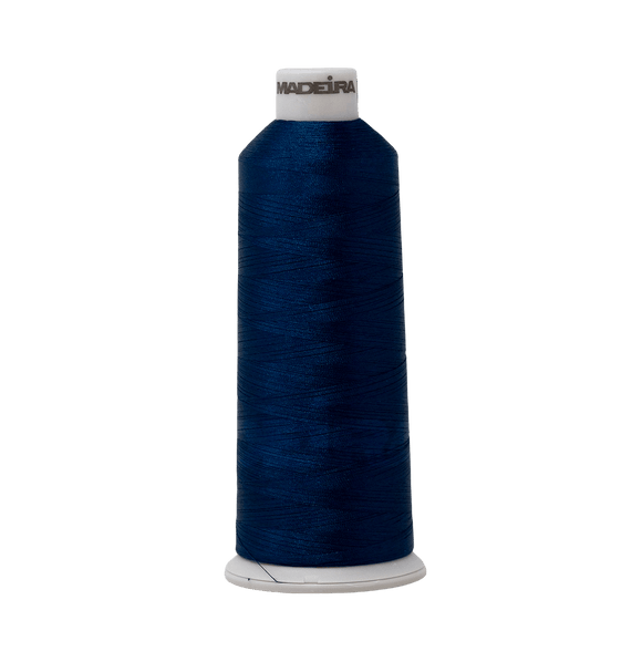 Madeira Thread Cone (5500 yd) Deep Ocean 1762 #40 Weight Madeira Polyneon Thread
