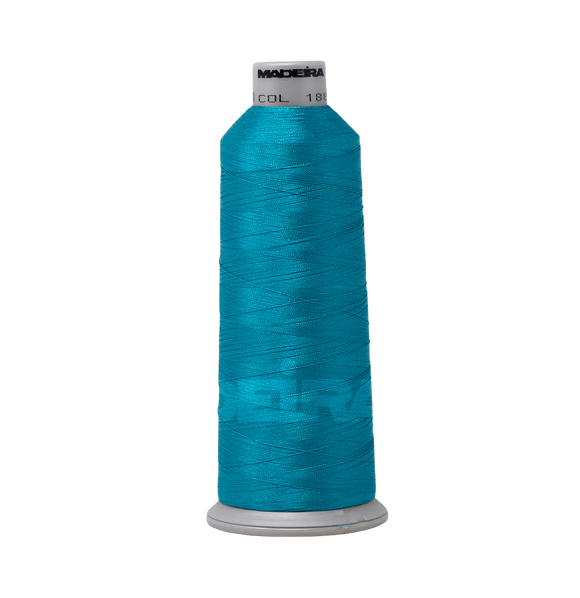 Madeira Thread Cone (5500 yd) Deep Sky Blue 1888 #40 Weight Madeira Polyneon Thread