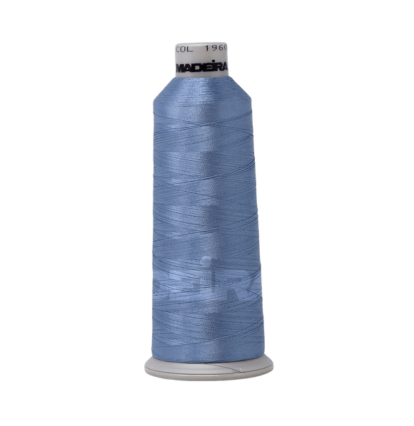 Madeira Thread Cone (5500 yd) Dusty Blue 1960 #40 Weight Madeira Polyneon Thread