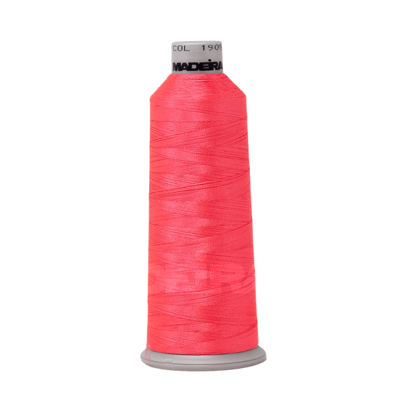 Madeira Thread Cone (5500 yd) Electric Pink 1909 #40 Weight Madeira Polyneon Thread