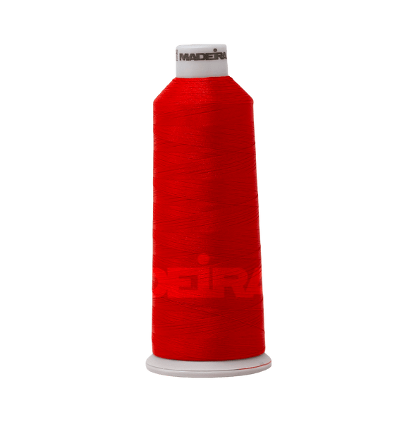 Madeira Thread Cone (5500 yd) Electric Red 1734 #40 Weight Madeira Polyneon Thread