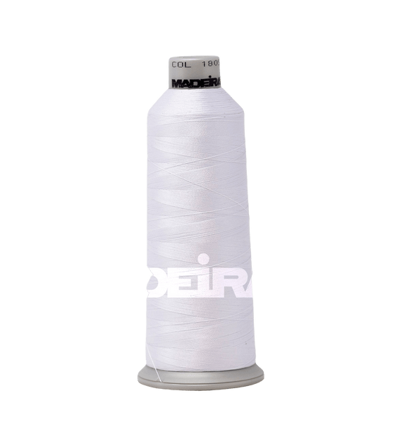 Madeira Thread Cone (5500 yd) Fluorescent White 1805 #40 Weight Madeira Polyneon Thread
