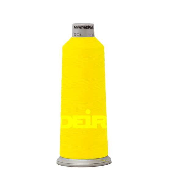 Madeira Thread Cone (5500 yd) Fluorescent Yellow 1883 #40 Weight Madeira Polyneon Thread